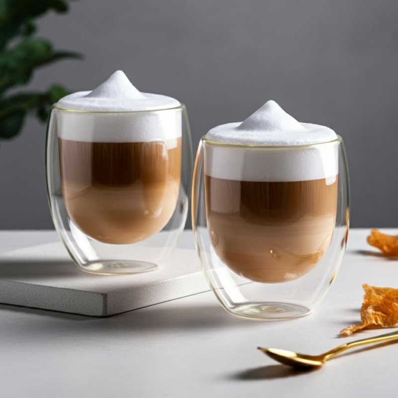 Upgrade Your Sip | Medium 350ml Double Wall Glass | No Heat, No Sweat, Just Pure Taste