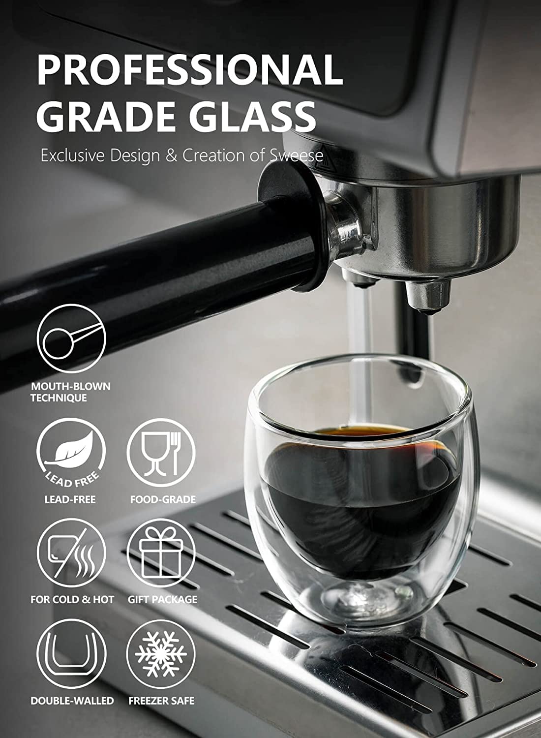 Insulated Double Wall Glass Pair - 250ml