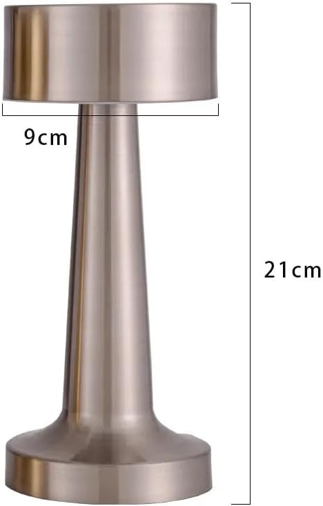 Golden LED Desk Lamp with Touch Sensor - 3 Light Modes, Dimmable, and USB Rechargeable