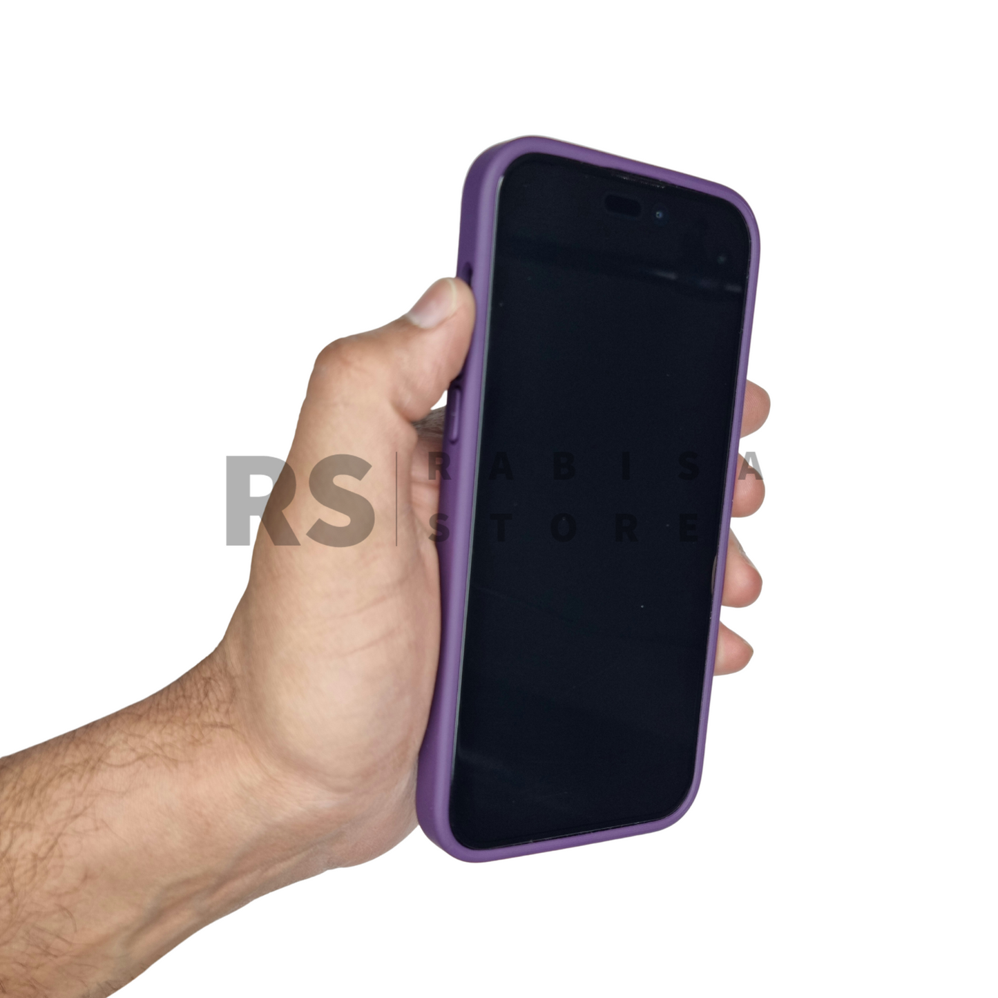 Santa Barbara iPhone 14 Pro Max Crete Purple Leather Case