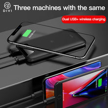 Load image into Gallery viewer, DIVI Wireless 10000 mAh Power Bank With LCD Display Qi Fast Charging
