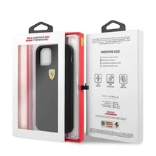 Load image into Gallery viewer, Ferrari iPhone 12 Pro Max Silicone With Microfiber Case Black
