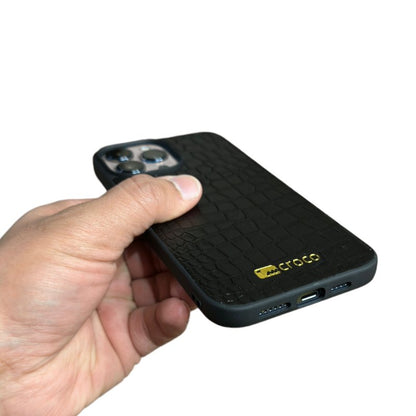 Croco iPhone 12 & 12 Pro Leather Case