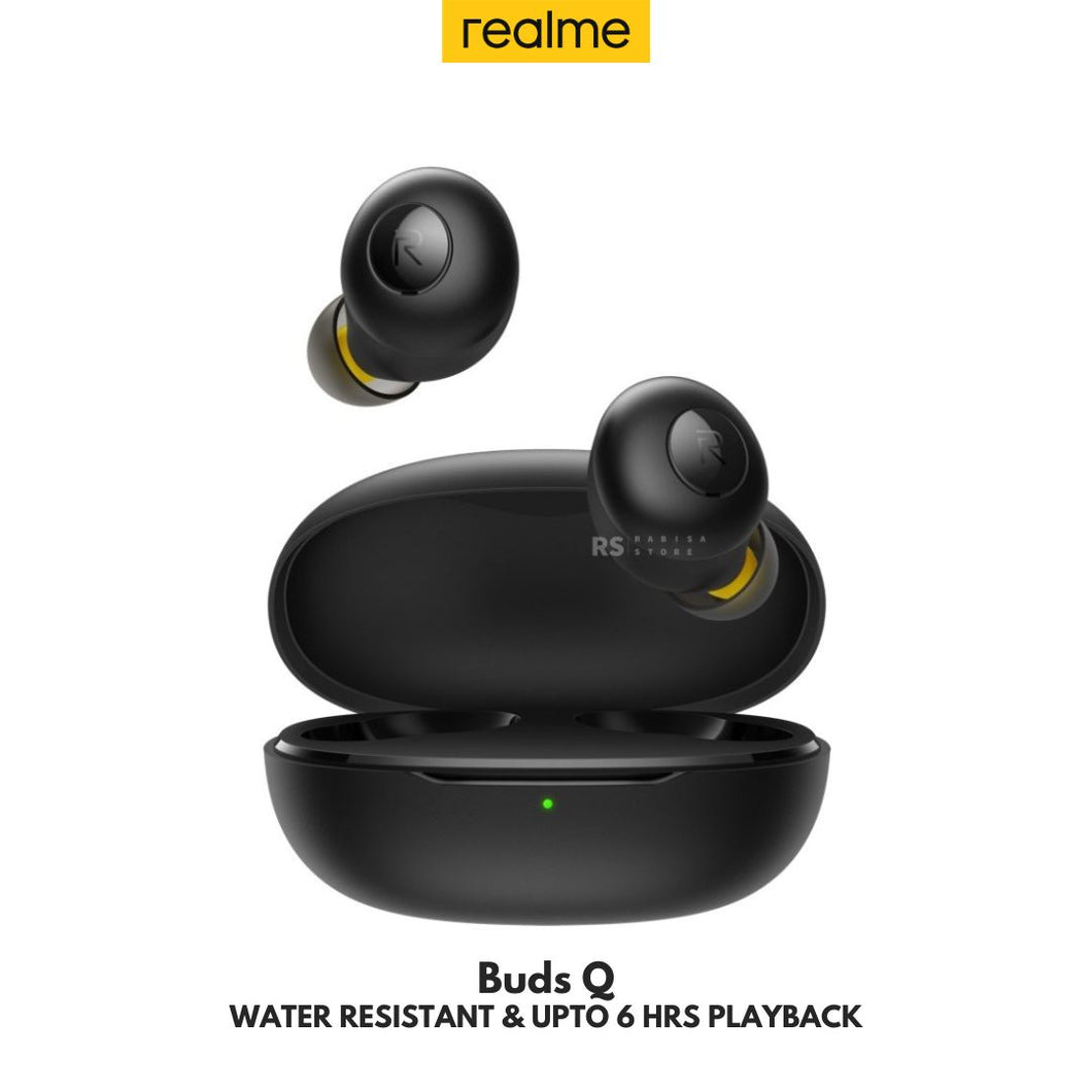 Realme Buds Q Black With Official Warranty (Original Product)