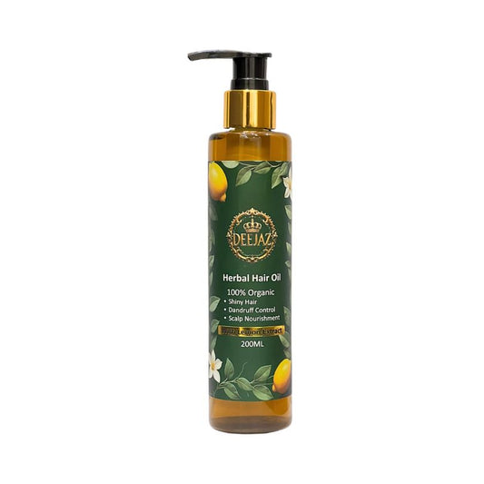DEEJAZ Lemon Herbal Hair Oil – Oil-Free Shine & Natural Scalp Cleanse