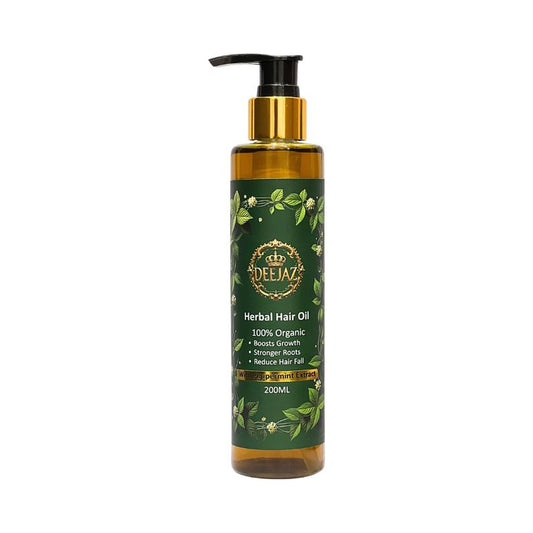 DEEJAZ Peppermint Herbal Hair Oil – Cool Relief for Growth & Dandruff Control