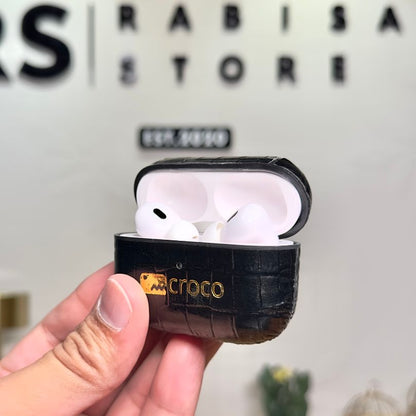 Croco Airpods Pro & Airpods Pro 2 Leather Case