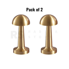 Load image into Gallery viewer, LED Desk Lamp Recharging 3 Light Mode Dimmable Table Lamp Touch Sensor USB Type C For Home Office Outdoor Picnic Golden Color Mushroom Design (Golden) Pack of 2
