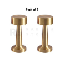 Load image into Gallery viewer, LED Desk Lamp Recharging 3 Light Mode Dimmable Table Lamp Touch Sensor USB Type C For Home Office Outdoor Picnic Golden Color Pack of 2
