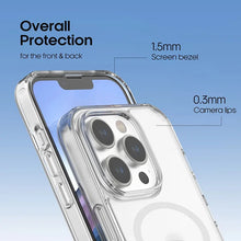 Load image into Gallery viewer, iPhone 15 Pro Max Case, Compatible with MagSafe, Military-Grade Protection, Yellowing Resistant, Scratch-Resistant Back, Magnetic Phone Cover, Tempered Glass Back
