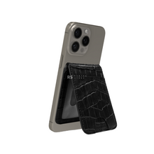 Load image into Gallery viewer, iPhone 14 Pro Max Magsafe Case With Attachable Mini Mag Magnetic Wallet Black
