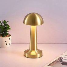 Load image into Gallery viewer, LED Desk Lamp Recharging 3 Light Mode Dimmable Table Lamp Touch Sensor USB Type C For Home Office Outdoor Picnic Golden Color Mushroom Design (Golden) Pack of 10

