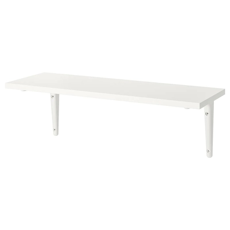 IKEA BURHULT / SIBBHULT Wall Shelf 20 X 55 CM White