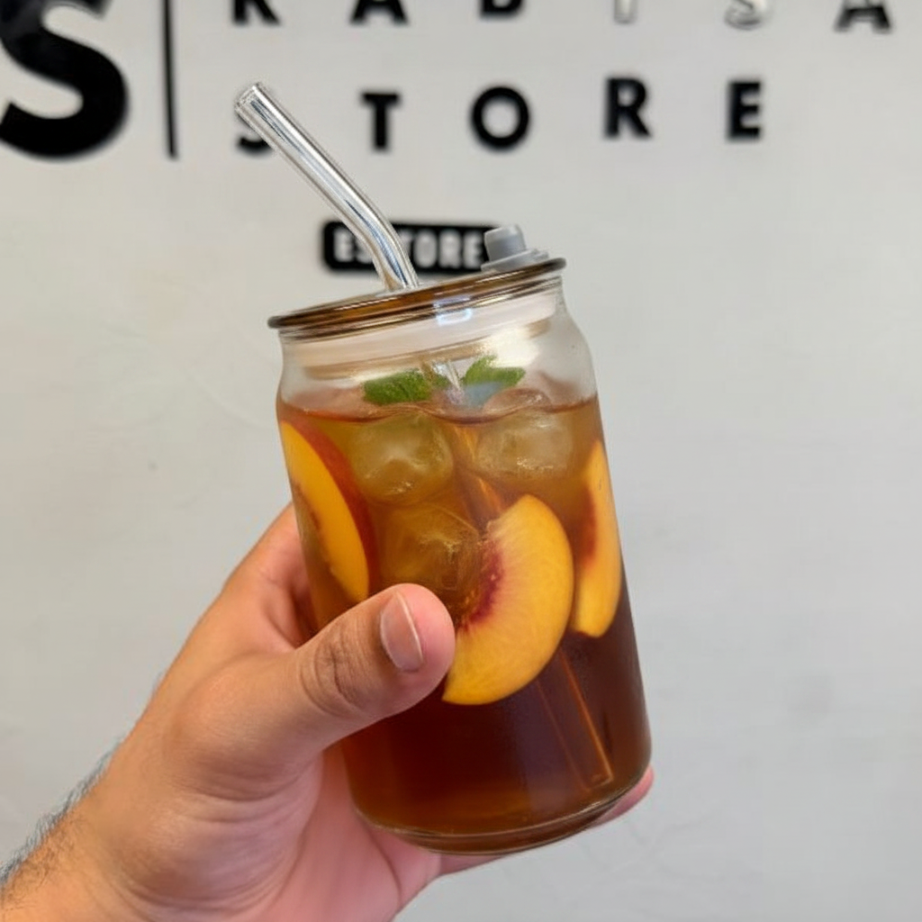 Hand Holding Glass Tumbler