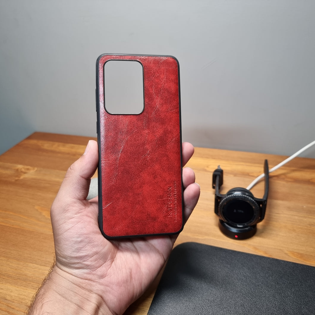 KST Design Permium Leather Case Samsung Galaxy S 20 Ultra Red