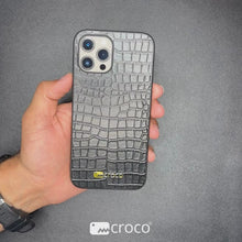 Load and play video in Gallery viewer, Croco iPhone 13 Pro Max Leather Case

