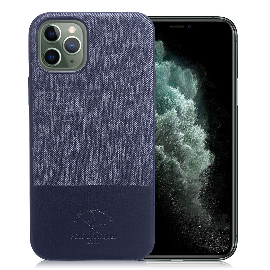 Santa Barbara iPhone 11 Virtuoso Blue Leather Case